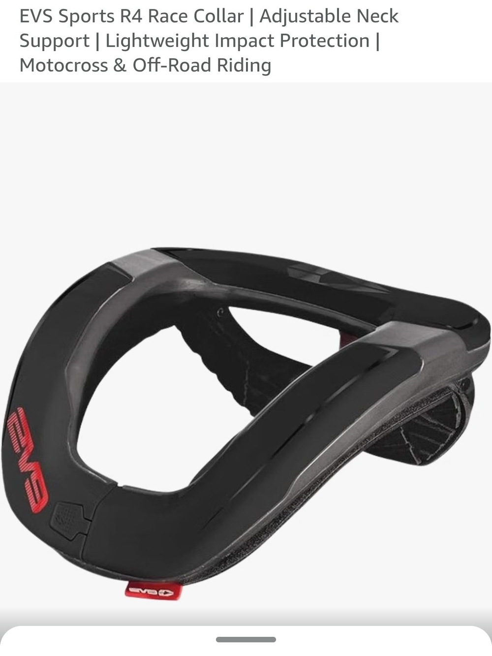 R4 Race Collar Neck Support - Black with Red Accent